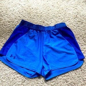 Size small, blue athletic shorts